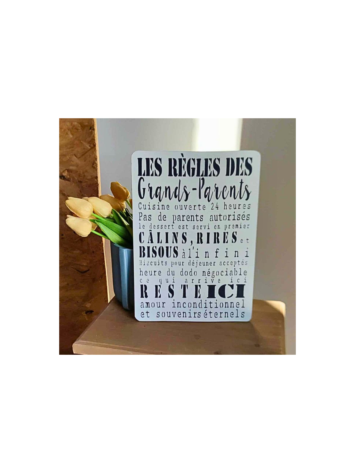 Plaque décoration Règles des Grands-parents
