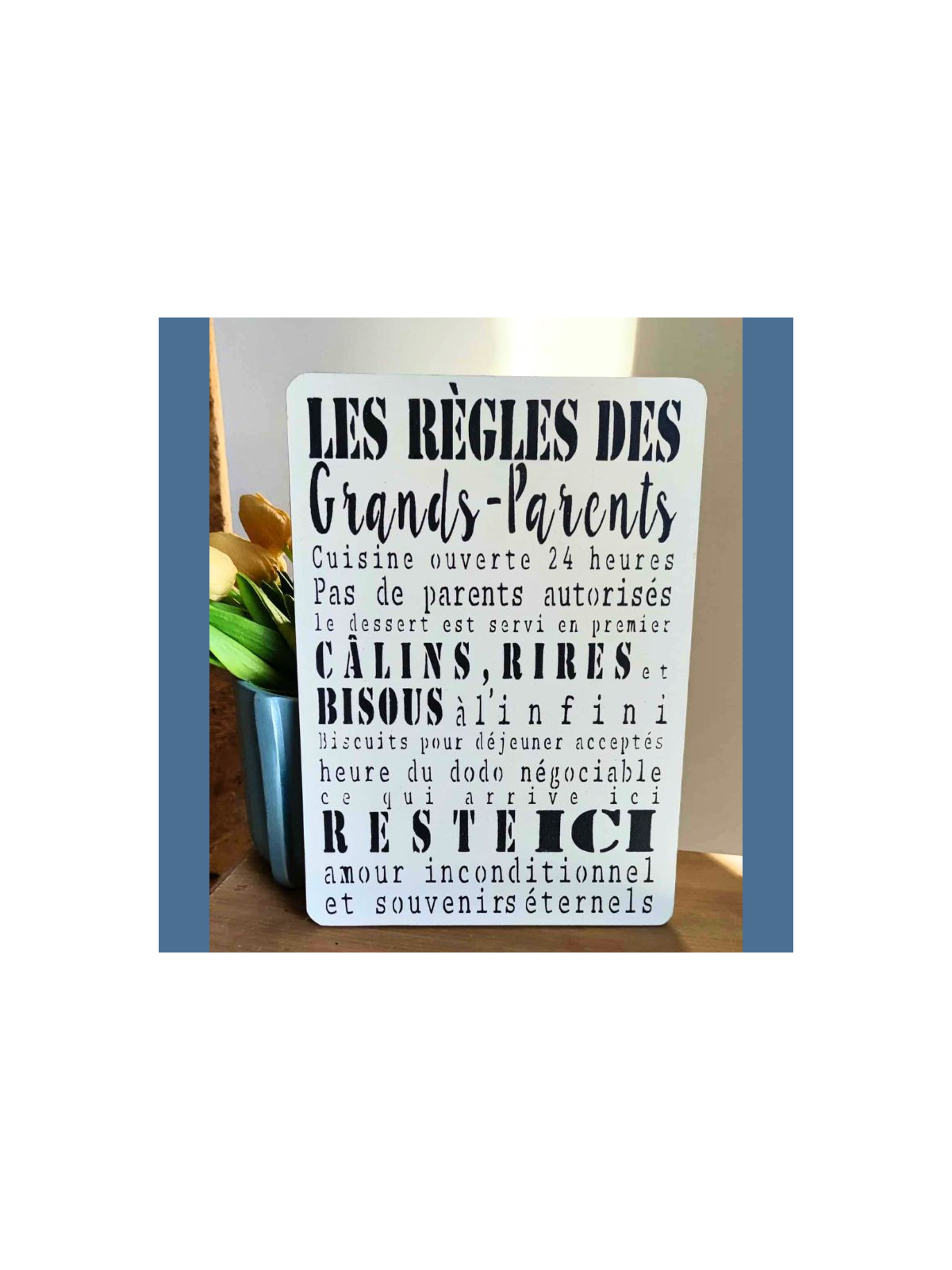Plaque décoration Règles des Grands-parents