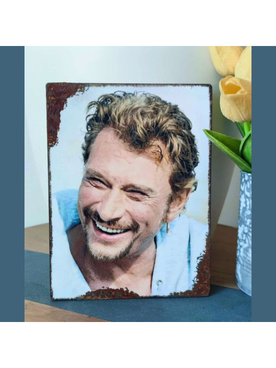 Plaque décoration Johnny Hallyday - idée cadeau pour les vrais fans