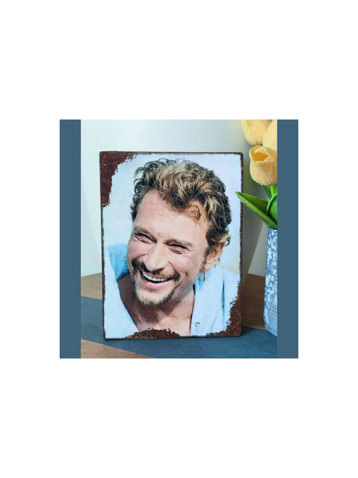 Plaque décoration Johnny Hallyday - idée cadeau pour les vrais fans