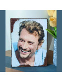 Plaque décoration Johnny Hallyday - idée cadeau pour les vrais fans