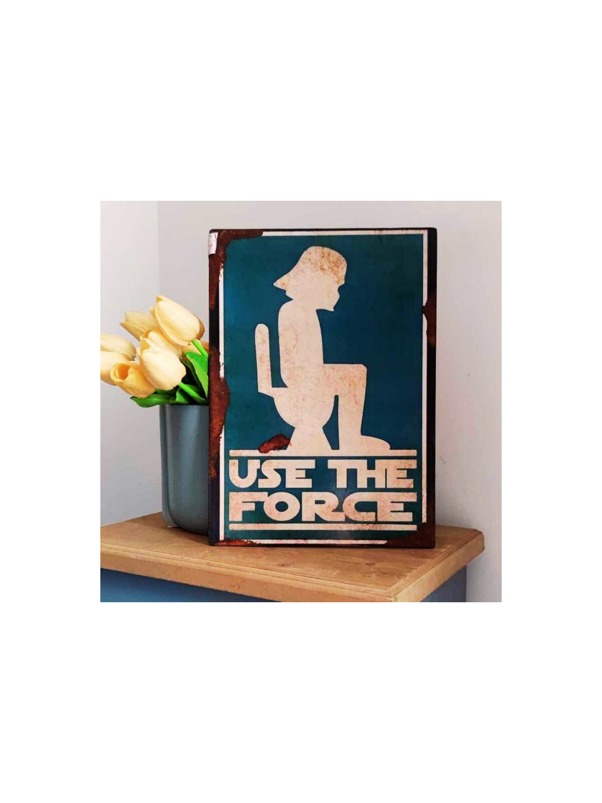Plaque Déco Dark Vador WC