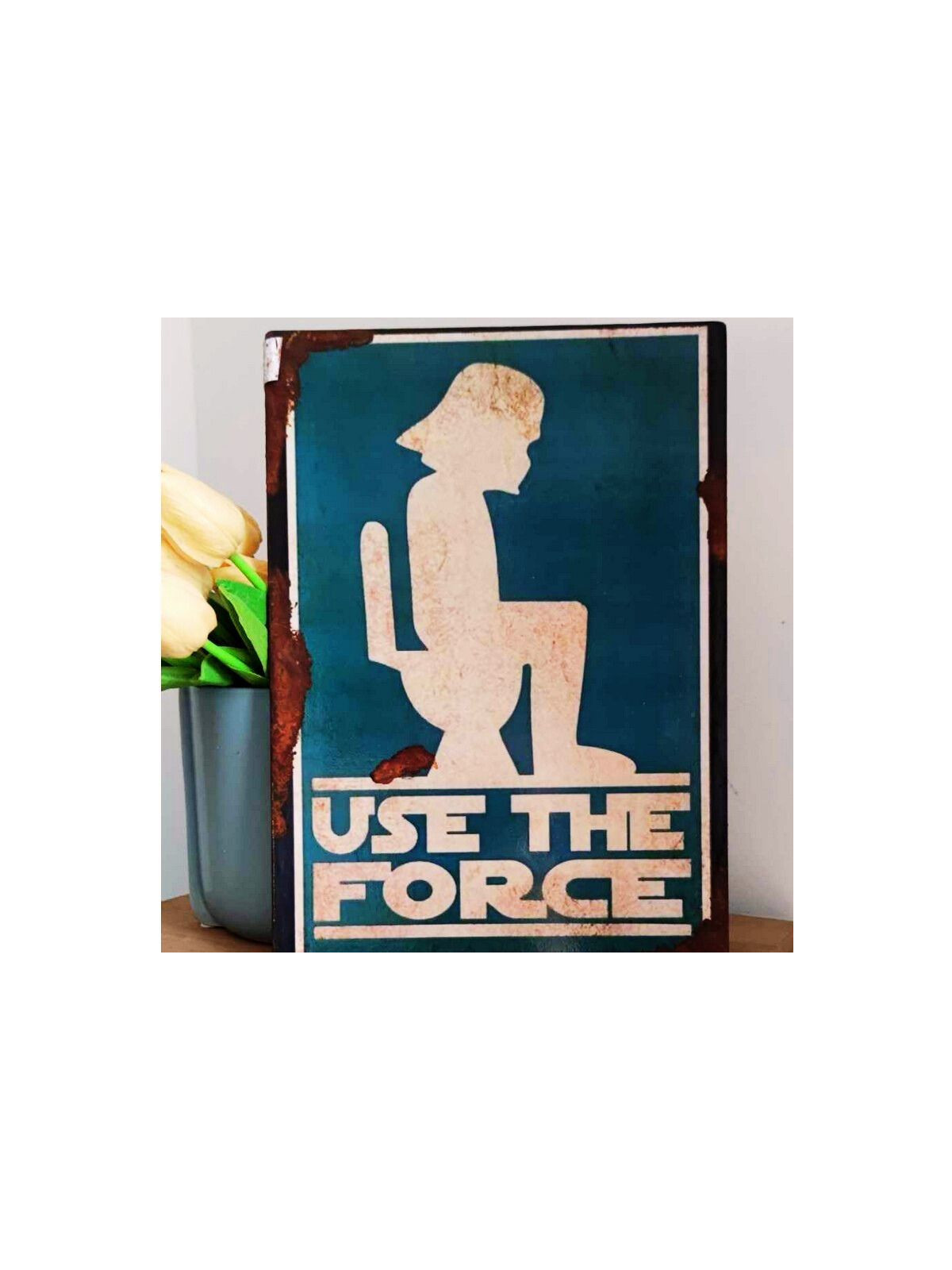 Plaque Déco Dark Vador WC