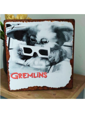 Plaque Déco Gremlins - Guizmo à Lunettes