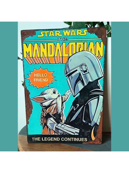 Plaque Décoration Starwars the Mandalorian
