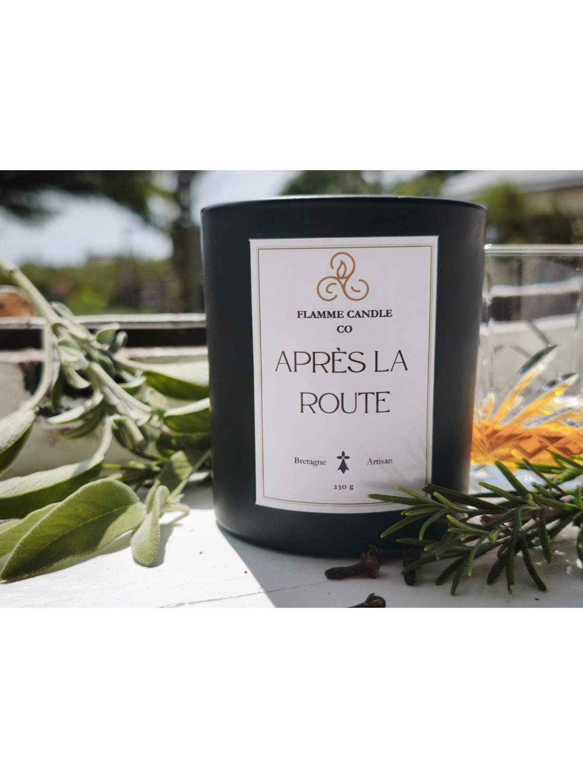 Après la Route - Bougie parfumée artisanale fabriquée en Bretagne