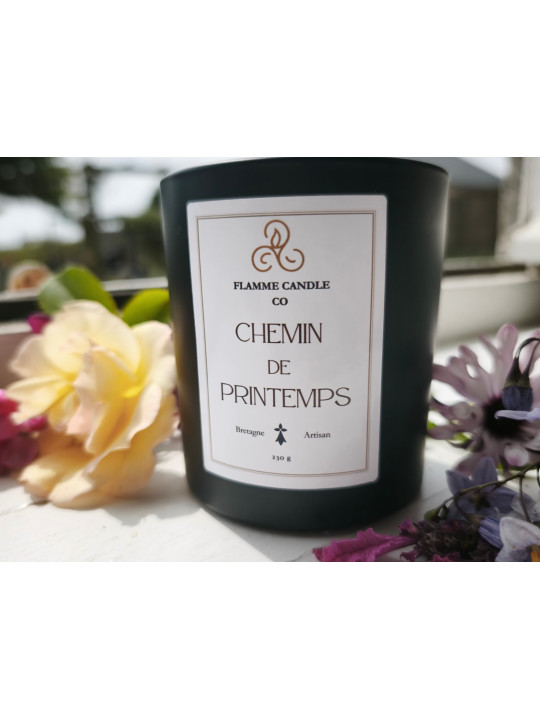 Chemin de Printemps - Bougie parfumée artisanale fabriquée en Bretagne