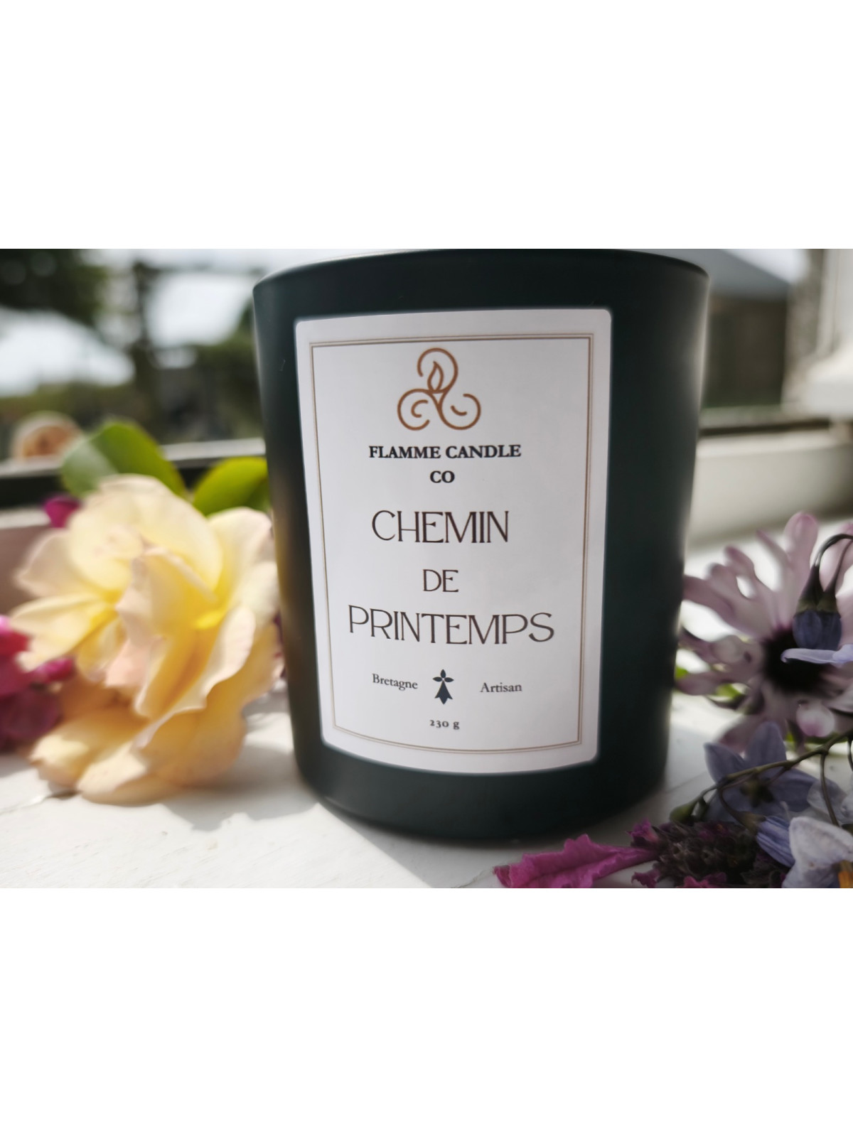 Chemin de Printemps - Bougie parfumée artisanale fabriquée en Bretagne