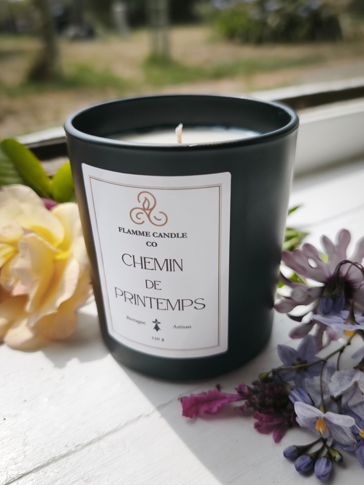 Chemin de Printemps - Bougie parfumée artisanale fabriquée en Bretagne