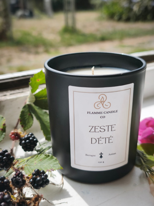 Zeste d'Été - Bougie parfumée artisanale fabriquée en Bretagne