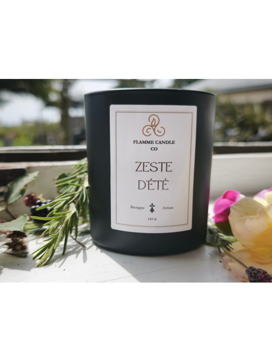Zeste d'Été - Bougie parfumée artisanale fabriquée en Bretagne