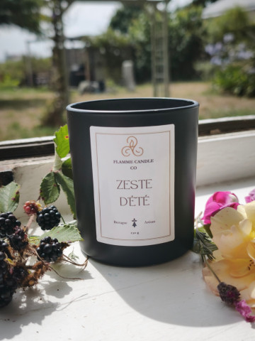 Zeste d'Été - Bougie parfumée artisanale fabriquée en Bretagne