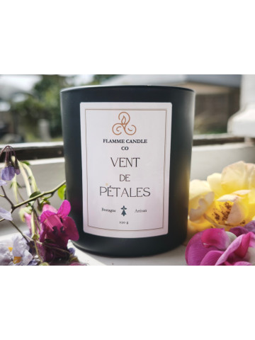 Vent de Pétales - Bougie parfumée artisanale fabriquée en Bretagne