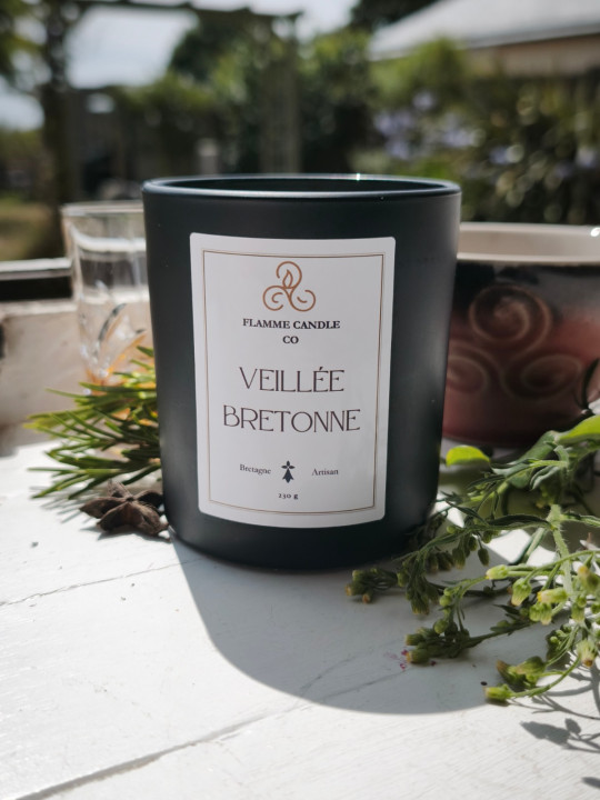 Veillée Bretonne - Bougie parfumée artisanale fabriquée en Bretagne