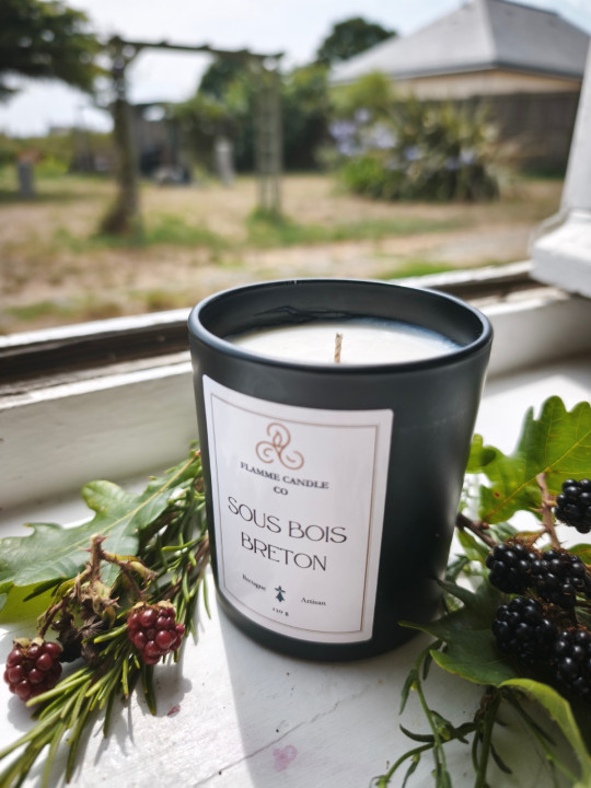 Sous Bois Breton - Bougie parfumée artisanale fabriquée en Bretagne
