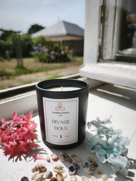Rivage Doux - Bougie parfumée artisanale fabriquée en Bretagne