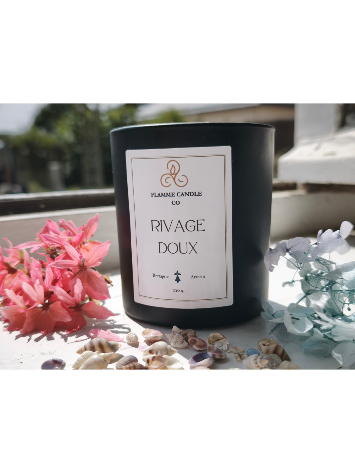Rivage Doux - Bougie parfumée artisanale fabriquée en Bretagne