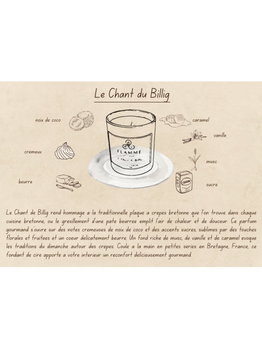 Le Chant du Billig - Bougie parfumée artisanale fabriquée en Bretagne