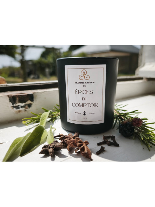 Épices du Comptoir - Bougie parfumée artisanale fabriquée en Bretagne