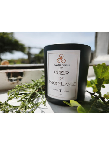 Cœur de Brocéliande - Bougie parfumée artisanale fabriquée en Bretagne