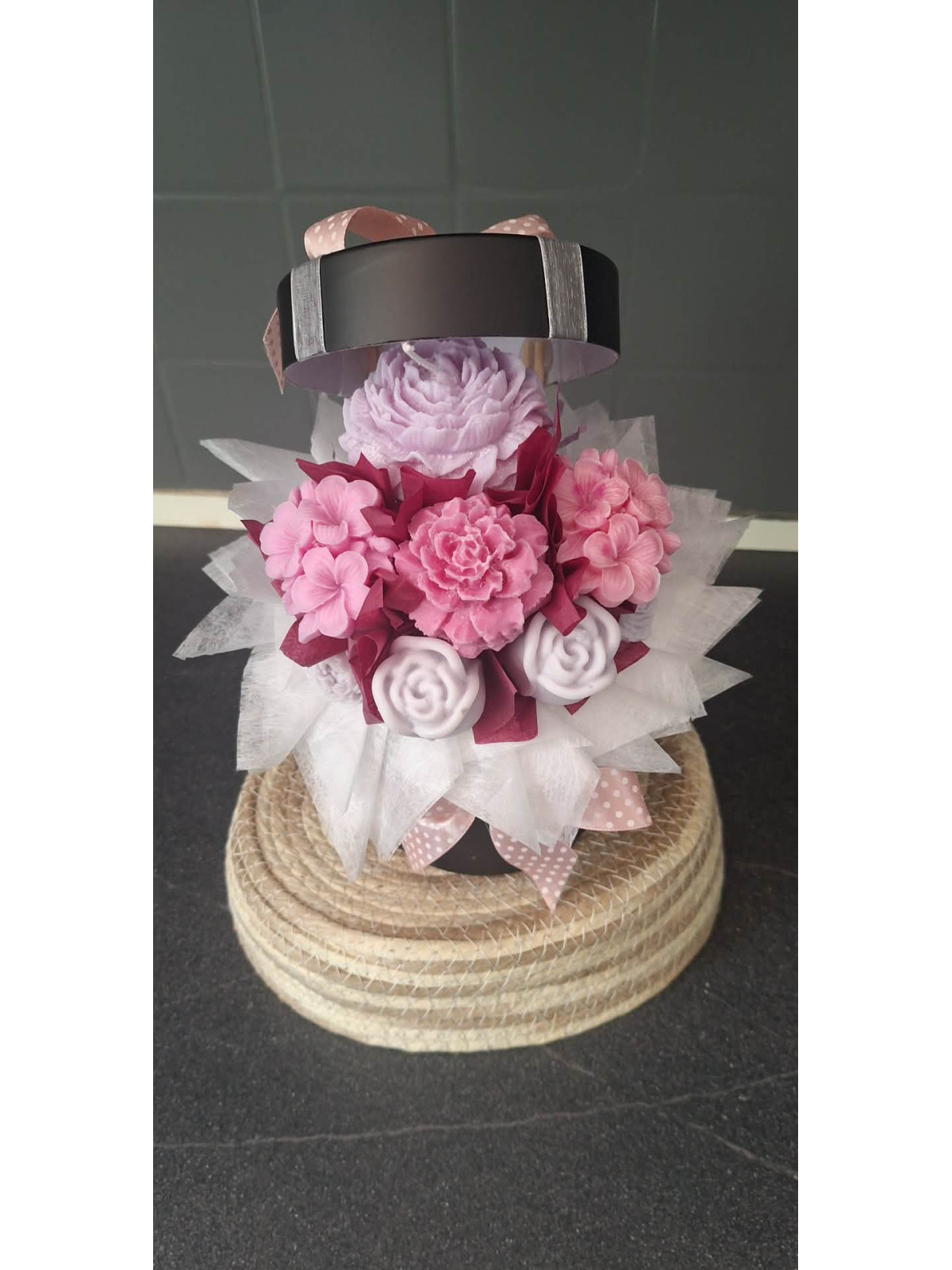 Bouquet de Fleurs en Cire Parfumée — Fondants Parfumés Faits Main en Bretagne