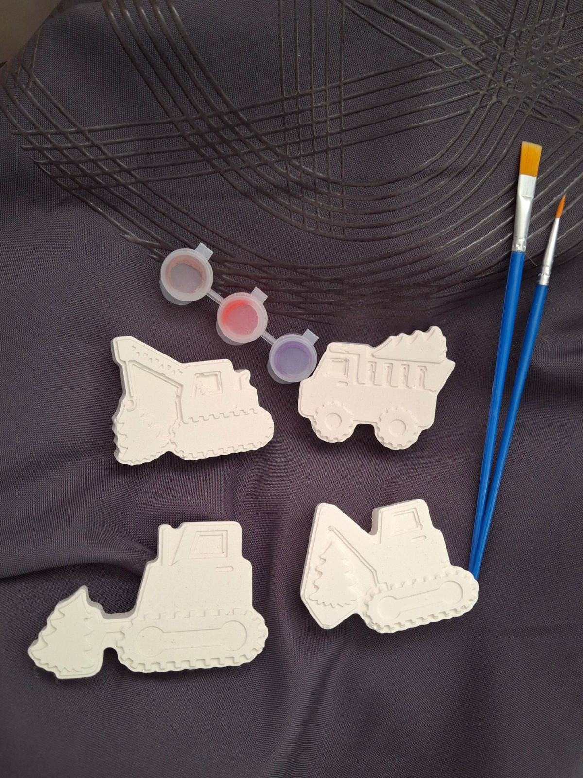 Coffret créatif - Thème Engins de chantier