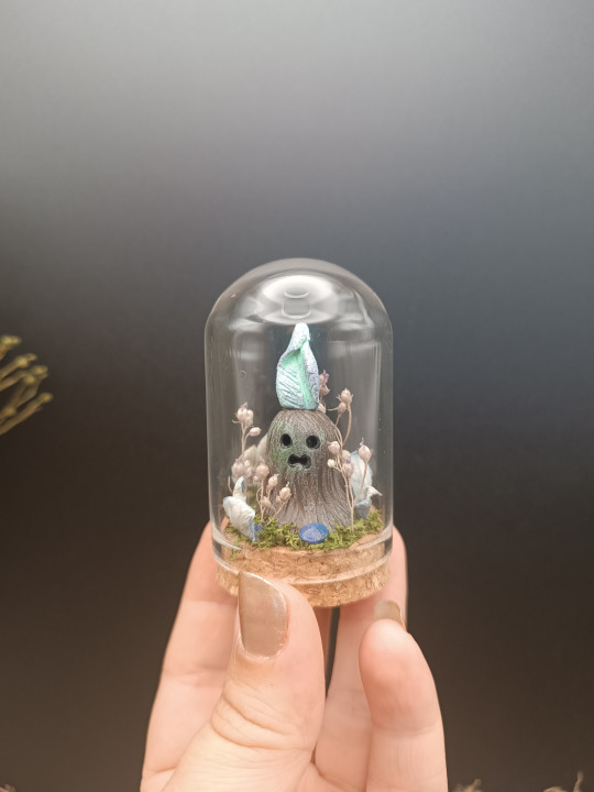 Mini monde sous cloche ~ Gardien bleu