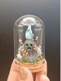 Mini monde sous cloche ~ Gardien bleu