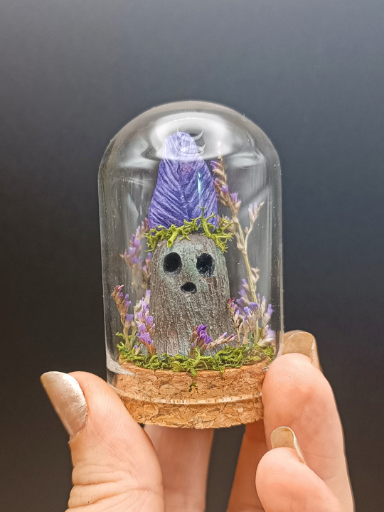 Mini monde sous cloche ~ Gardien violet
