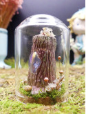 Mini monde sous cloche ~ Arbre enchanté rose
