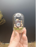 Mini monde sous cloche ~ Arbre enchanté beige