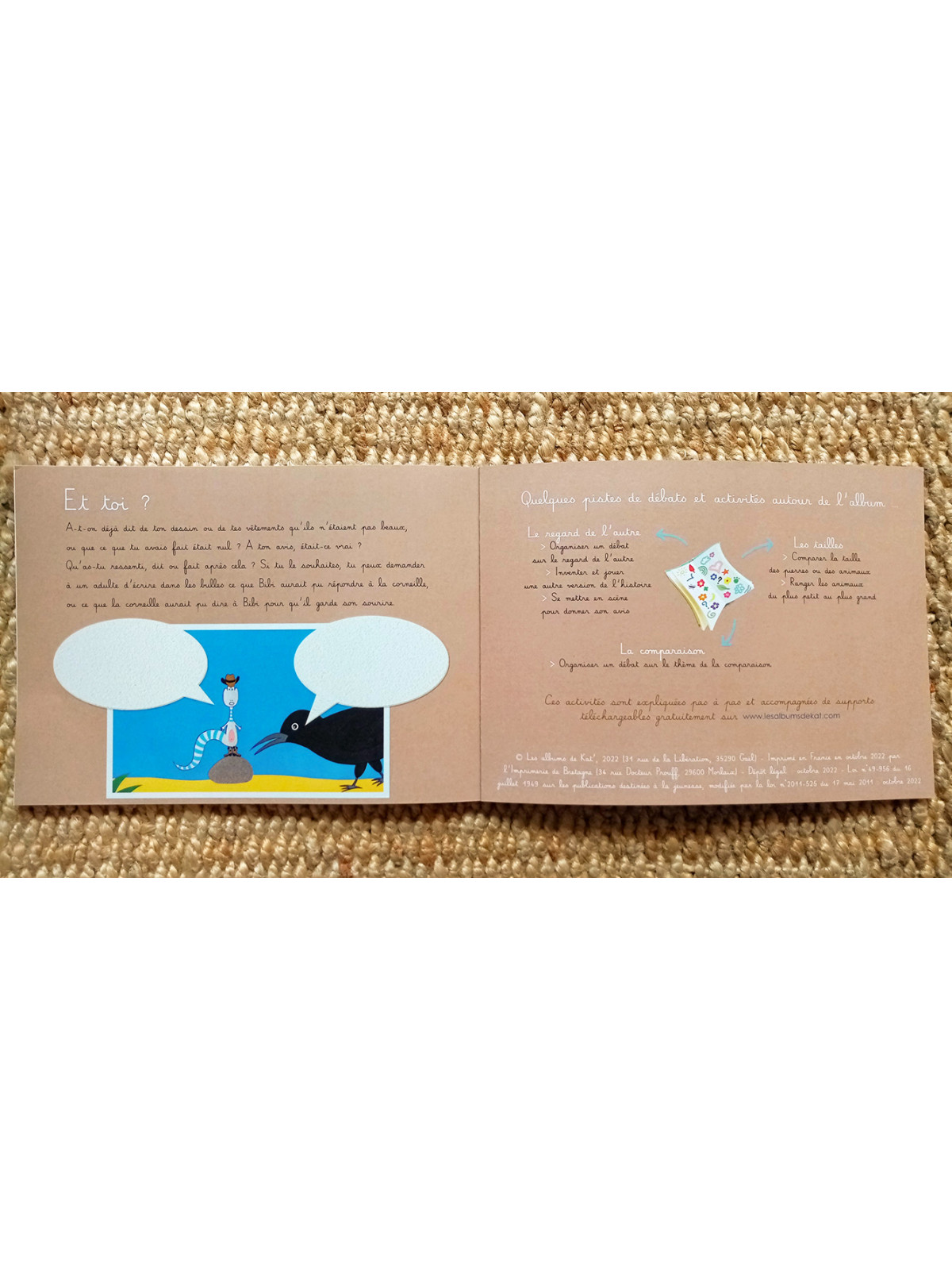 Ce qu'en disent les autres - Album jeunesse/livre enfant 3-8 ans - Kat'