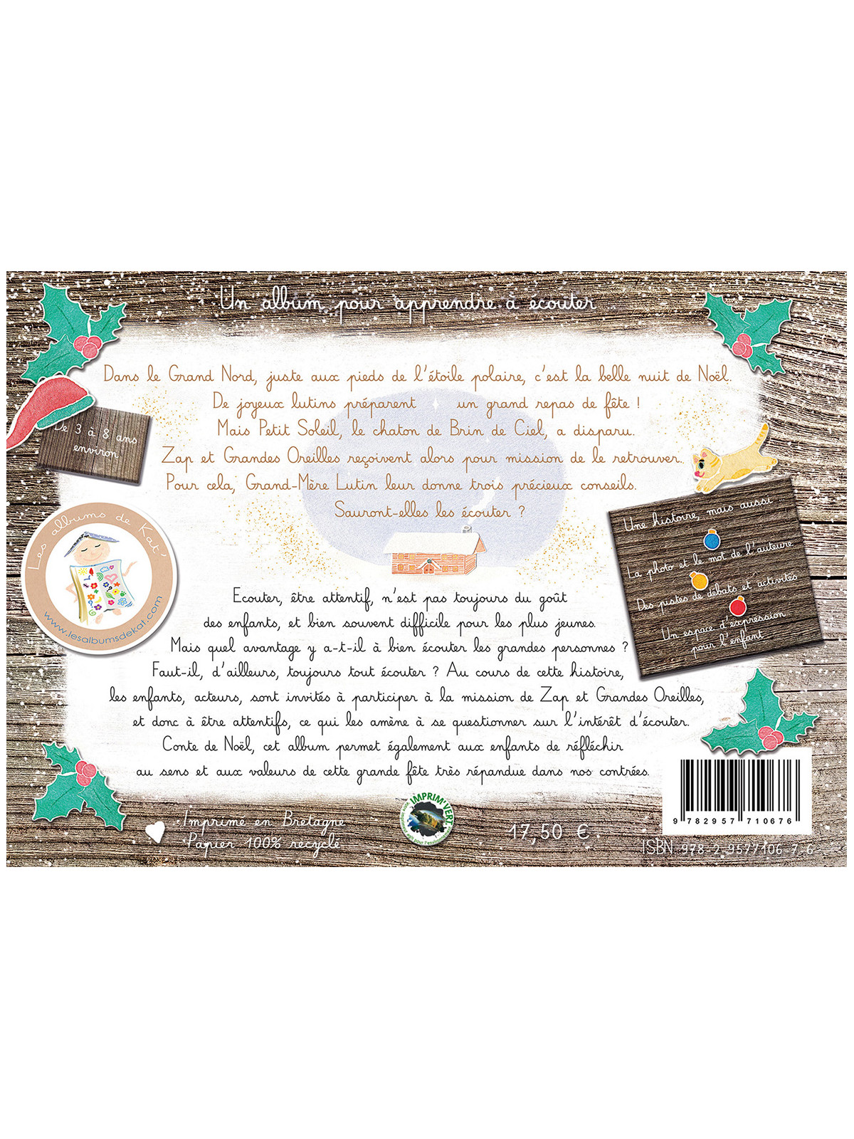 Grandes Oreilles - Album jeunesse/livre enfant 3-8 ans - Kat'