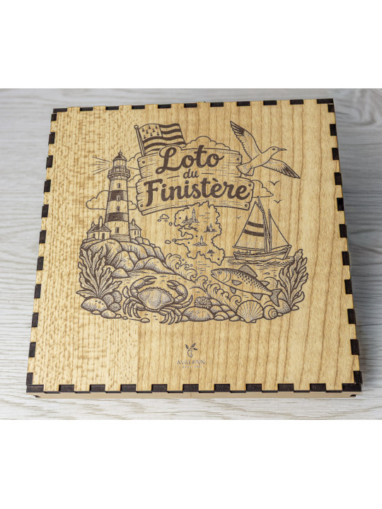 Loto du Finistère en bois – Jeu enfant artisanal