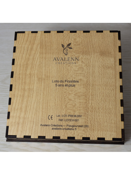 Loto du Finistère en bois – Jeu enfant artisanal