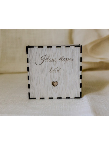 Coffret Jetons Étapes Bébé en Bois – 12 Mois | Avalenn Créations