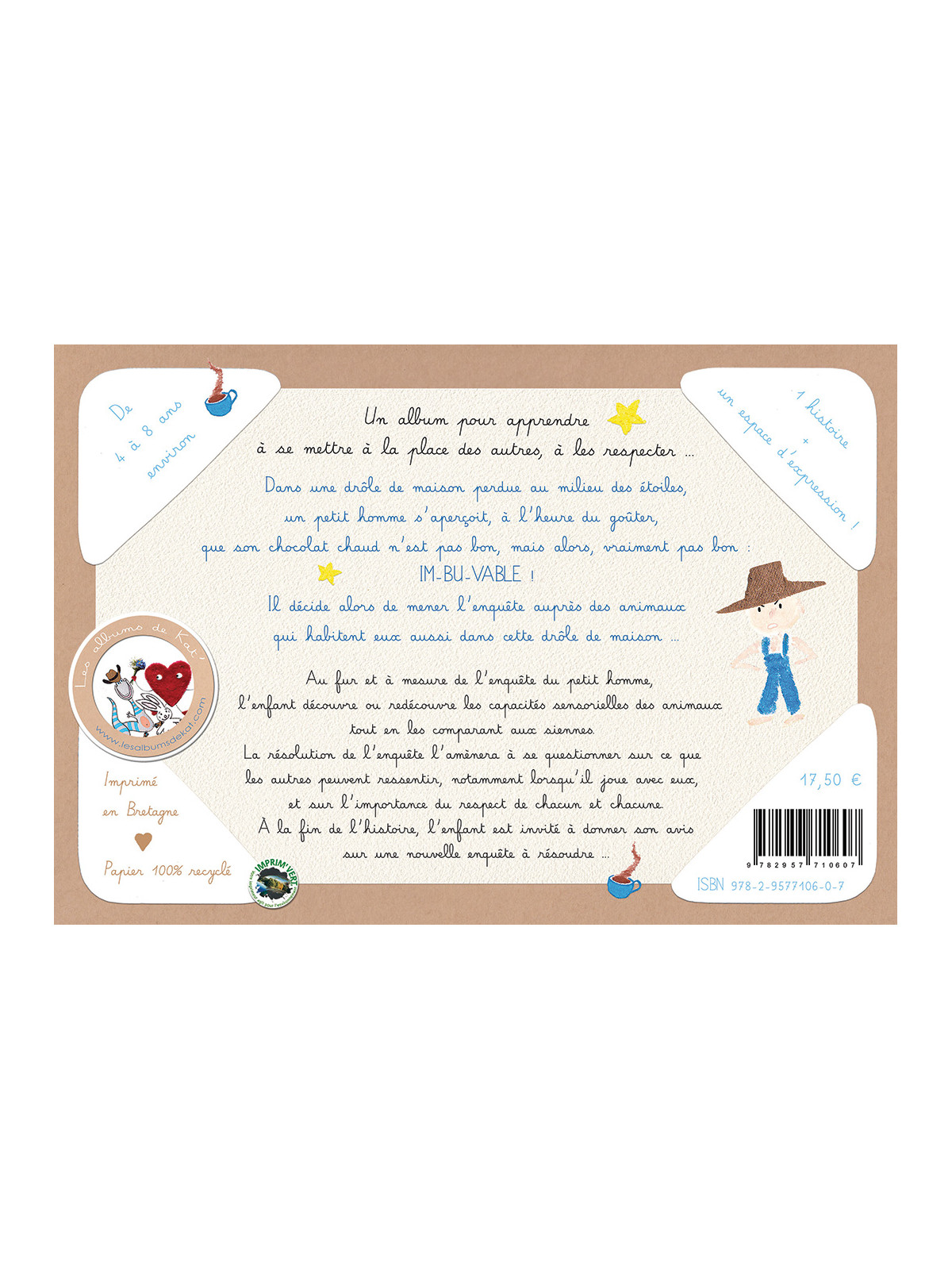 L'imbuvable chocolat chaud - Album jeunesse/Livre enfant 4-8 ans - Kat'
