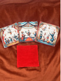 Lot de 4 lingettes lavables en coton et éponge bambou