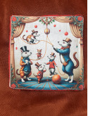 Lot de 4 lingettes lavables en coton et éponge bambou