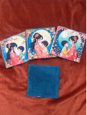 Lot de 4 lingettes lavables en coton et éponge bambou