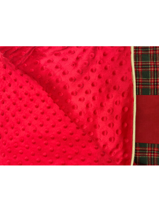 Couverture patchwork unique 100 carrés cousus main