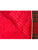 Couverture patchwork unique 100 carrés cousus main