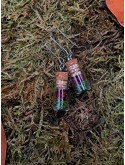 Collection Automne - Boucles d'oreilles hypoallegéniques rouges 