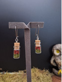 Collection Automne - Boucles d'oreilles hypoallegéniques rouges 