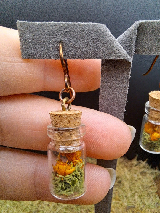 Collection Automne - Boucles d'oreilles hypoallegéniques orange 