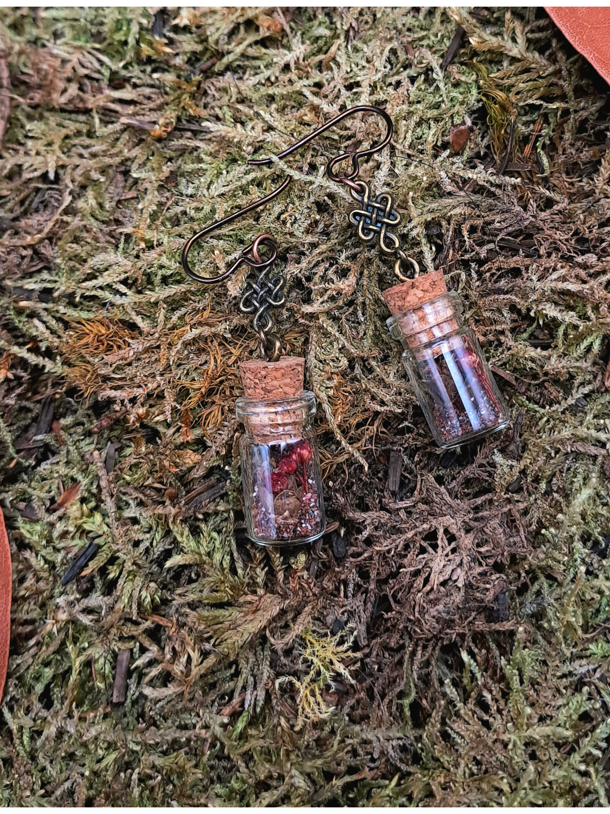 Collection Automne - Boucles d'oreilles hypoallegéniques L rouges