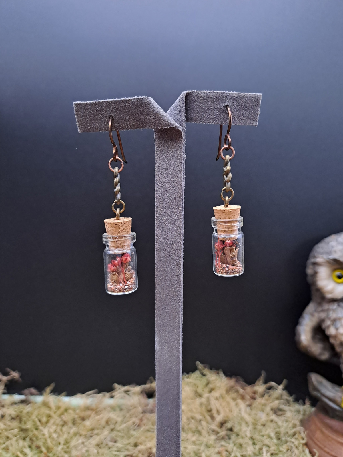 Collection Automne - Boucles d'oreilles hypoallegéniques L rouges