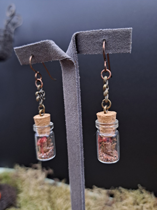 Collection Automne - Boucles d'oreilles hypoallegéniques L rouges