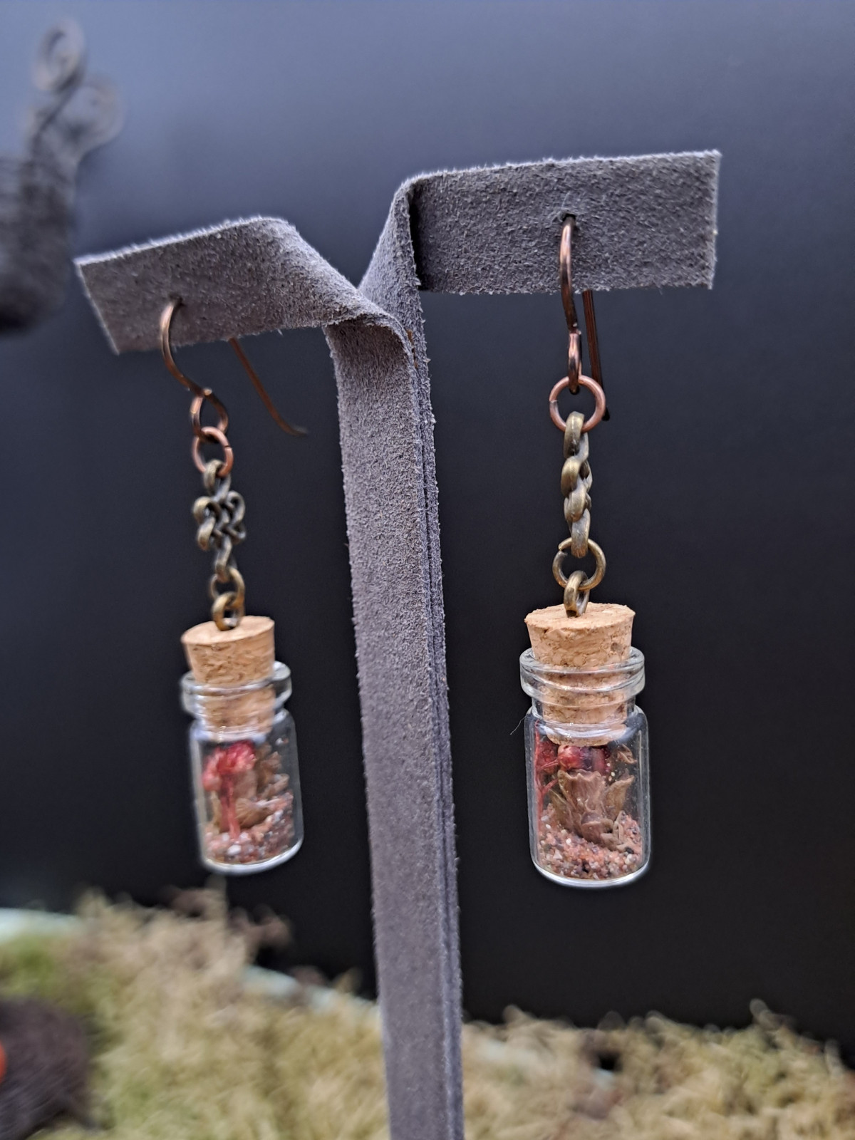 Collection Automne - Boucles d'oreilles hypoallegéniques L rouges