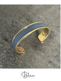 Bracelet manchette or cuir - différentes couleurs